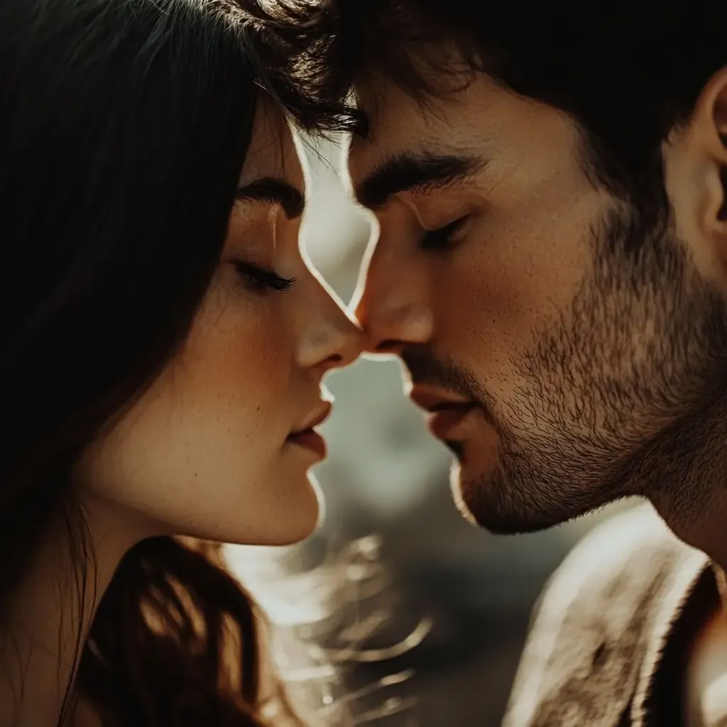 Ragazzo e ragazza che si baciano